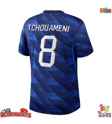 France Aurelien Tchouameni #8 Replica Home Stadium Shirt World Cup 2026 Short Sleeve